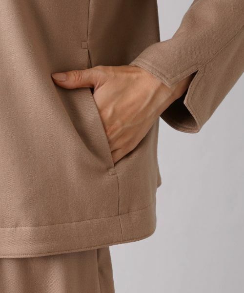 Leilian / レリアン テーラードジャケット | 比翼ノーカラージャケット【my perfect wardrobe】 | 詳細10