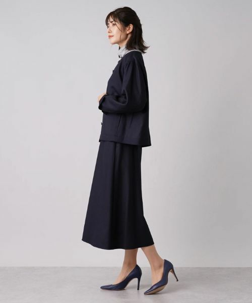 Leilian / レリアン テーラードジャケット | 比翼ノーカラージャケット【my perfect wardrobe】 | 詳細14