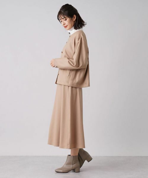 Leilian / レリアン テーラードジャケット | 比翼ノーカラージャケット【my perfect wardrobe】 | 詳細2