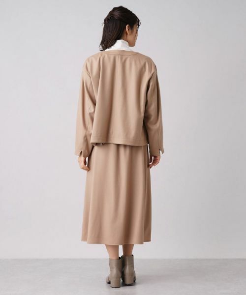 Leilian / レリアン テーラードジャケット | 比翼ノーカラージャケット【my perfect wardrobe】 | 詳細3