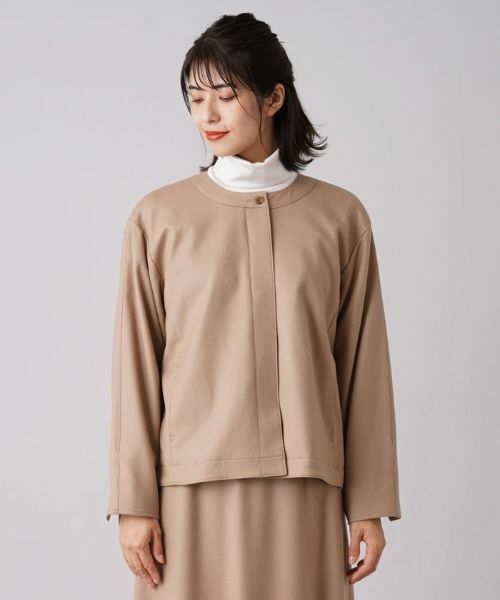 Leilian / レリアン テーラードジャケット | 比翼ノーカラージャケット【my perfect wardrobe】 | 詳細4