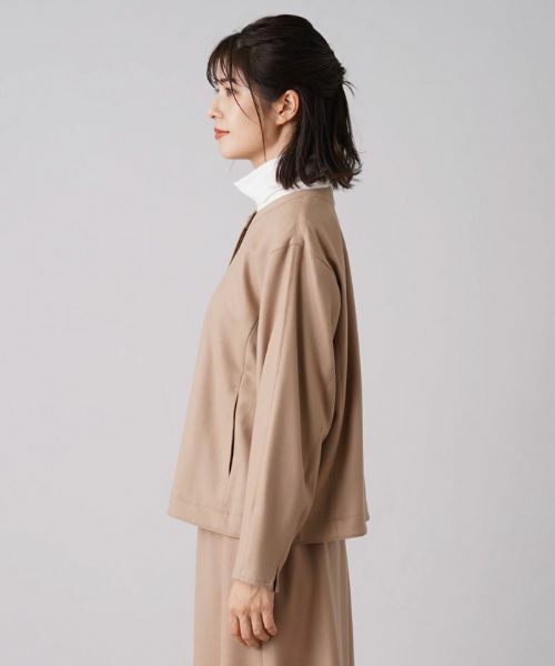 Leilian / レリアン テーラードジャケット | 比翼ノーカラージャケット【my perfect wardrobe】 | 詳細5