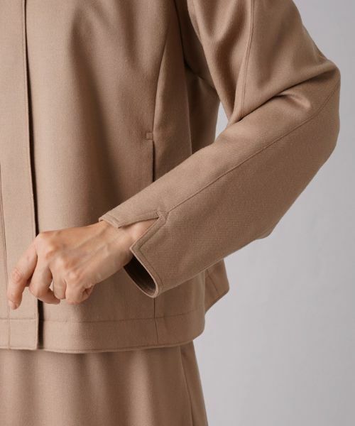 Leilian / レリアン テーラードジャケット | 比翼ノーカラージャケット【my perfect wardrobe】 | 詳細9