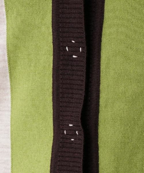 Leilian / レリアン カーディガン・ボレロ | 配色Vネックニットカーディガン | 詳細10