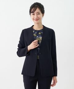 Leilian / レリアン テーラードジャケット | 【セットアップ対応商品】Vネックジャケット