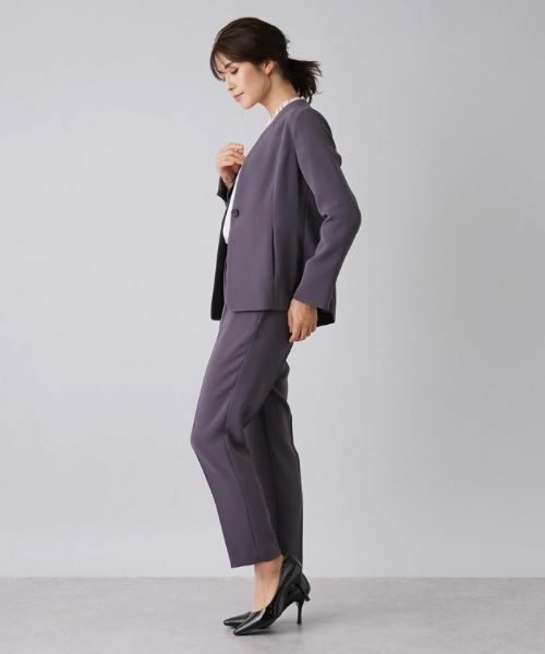 Leilian / レリアン テーラードジャケット | 【セットアップ対応商品】Vネックジャケット | 詳細2