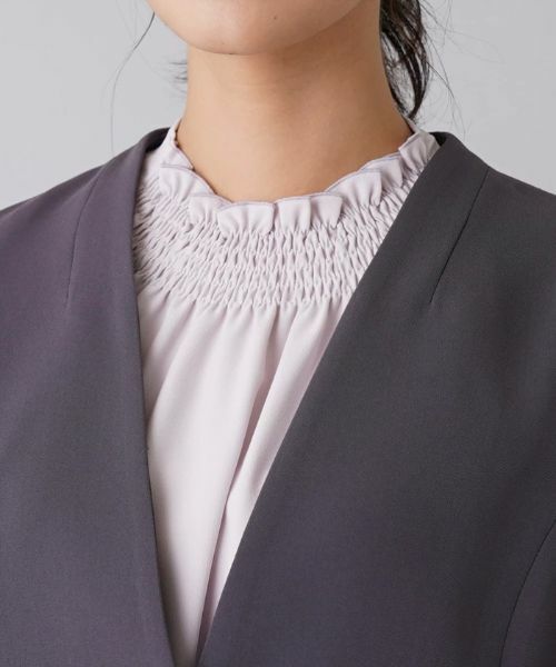 Leilian / レリアン テーラードジャケット | 【セットアップ対応商品】Vネックジャケット | 詳細7