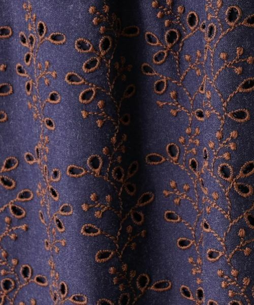 Leilian / レリアン シャツ・ブラウス | アイレットレース8分袖オーバーブラウス | 詳細11