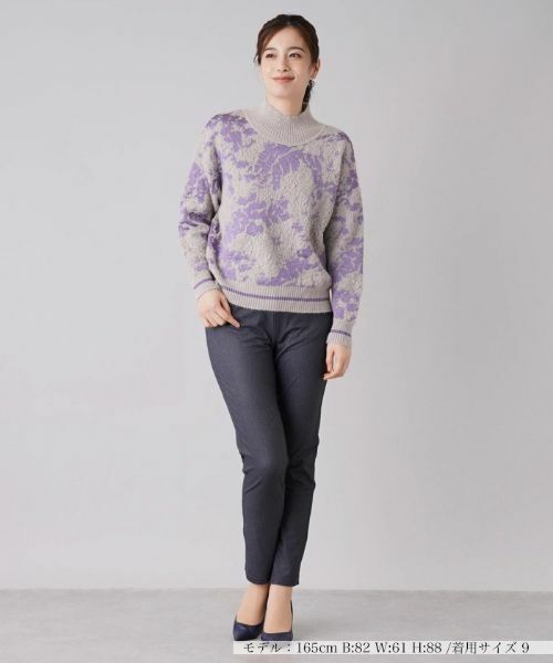 Leilian / レリアン ニット・セーター | 柄編みハイネックニット【SHE'S SO】 | 詳細4