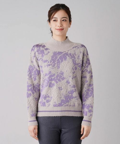 Leilian / レリアン ニット・セーター | 柄編みハイネックニット【SHE'S SO】 | 詳細7