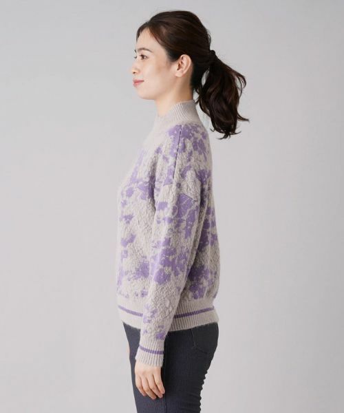 Leilian / レリアン ニット・セーター | 柄編みハイネックニット【SHE'S SO】 | 詳細8