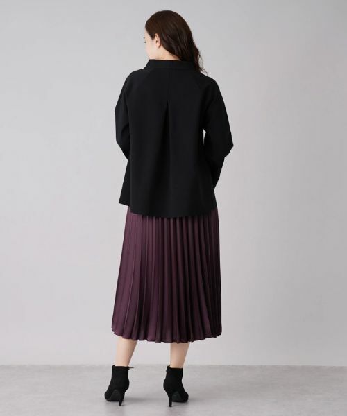 Leilian / レリアン カットソー | フリル切替ハイネックカットソー | 詳細13