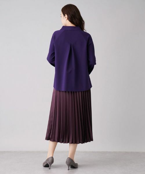 Leilian / レリアン カットソー | フリル切替ハイネックカットソー | 詳細3