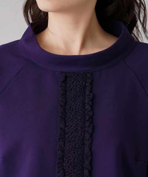 Leilian / レリアン カットソー | フリル切替ハイネックカットソー | 詳細7