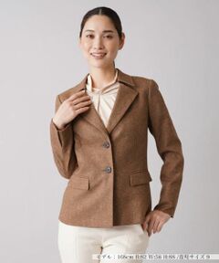 Leilian / レリアン テーラードジャケット | ツイード2つボタンジャケット【ROCHAS Premiere】