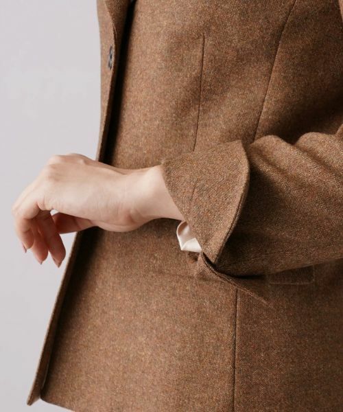 Leilian / レリアン テーラードジャケット | ツイード2つボタンジャケット【ROCHAS Premiere】 | 詳細10