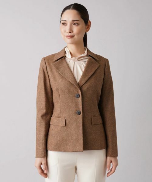 Leilian / レリアン テーラードジャケット | ツイード2つボタンジャケット【ROCHAS Premiere】 | 詳細4