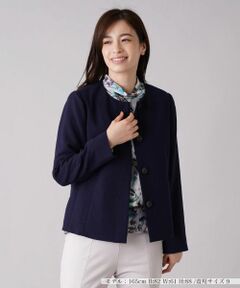 Leilian / レリアン テーラードジャケット | ノーカラージャケット【ROCHAS Premiere】