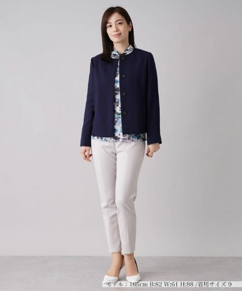 Leilian / レリアン テーラードジャケット | ノーカラージャケット【ROCHAS Premiere】 | 詳細1