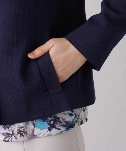 Leilian / レリアン テーラードジャケット | ノーカラージャケット【ROCHAS Premiere】 | 詳細10