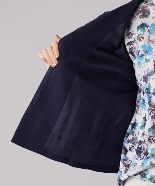 Leilian / レリアン テーラードジャケット | ノーカラージャケット【ROCHAS Premiere】 | 詳細11