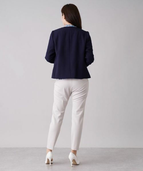 Leilian / レリアン テーラードジャケット | ノーカラージャケット【ROCHAS Premiere】 | 詳細3