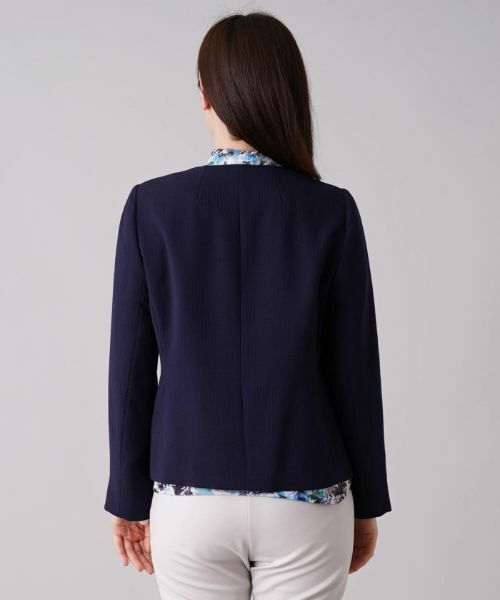 Leilian / レリアン テーラードジャケット | ノーカラージャケット【ROCHAS Premiere】 | 詳細6