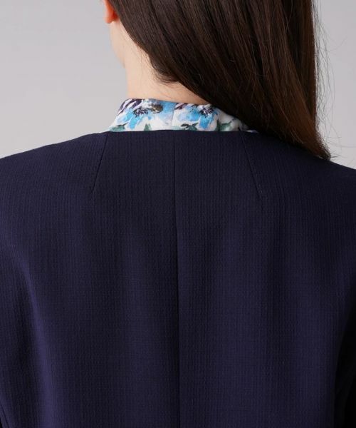 Leilian / レリアン テーラードジャケット | ノーカラージャケット【ROCHAS Premiere】 | 詳細8