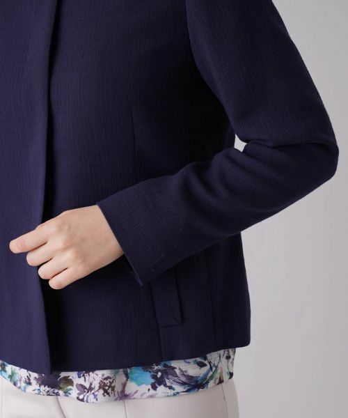 Leilian / レリアン テーラードジャケット | ノーカラージャケット【ROCHAS Premiere】 | 詳細9