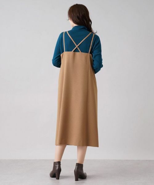 Leilian / レリアン ロング・マキシ丈ワンピース | ダブルストラップジャンパースカート【Leilian：EZUMI】 | 詳細13