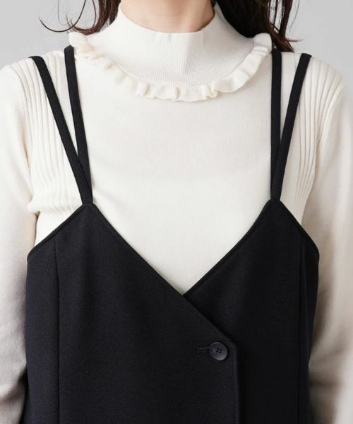 Leilian / レリアン ロング・マキシ丈ワンピース | ダブルストラップジャンパースカート【Leilian：EZUMI】 | 詳細7