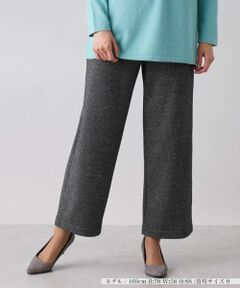 Leilian / レリアン その他パンツ | 【あったか素材】ウエストゴムワイドパンツ