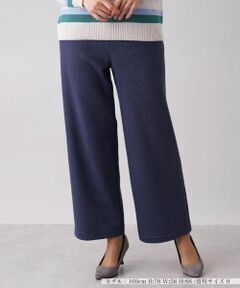 Leilian / レリアン その他パンツ | 【あったか素材】ウエストゴムワイドパンツ