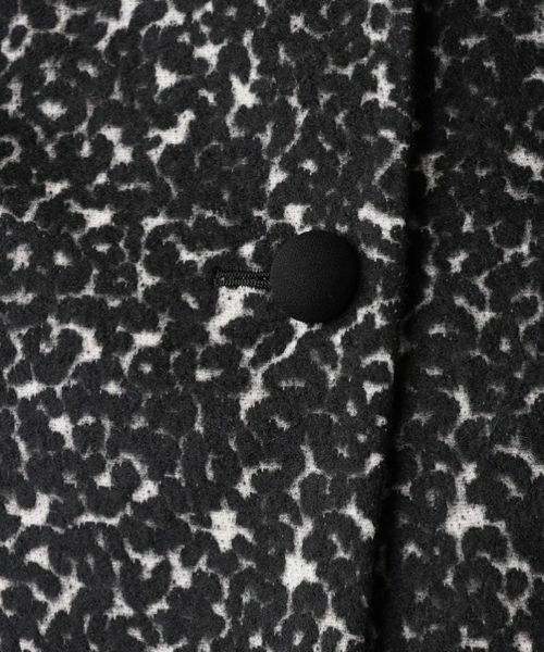 Leilian / レリアン テーラードジャケット | 織柄ノーカラージャケット | 詳細11
