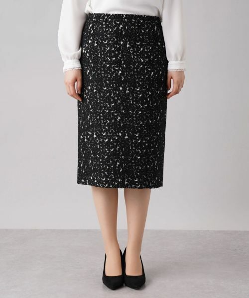 Leilian / レリアン ミニ・ひざ丈スカート | 織柄タイトスカート | 詳細4