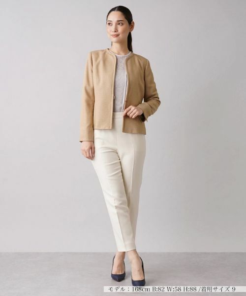 Leilian / レリアン テーラードジャケット | 【セレモニー】ツイードノーカラージャケット | 詳細1