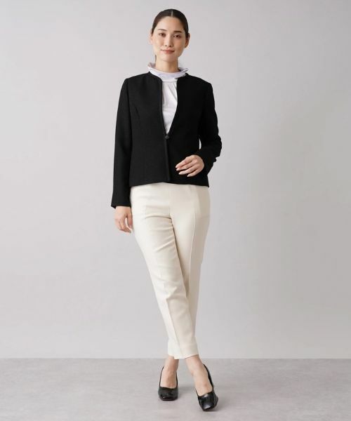 Leilian / レリアン テーラードジャケット | 【セレモニー】ツイードノーカラージャケット | 詳細13