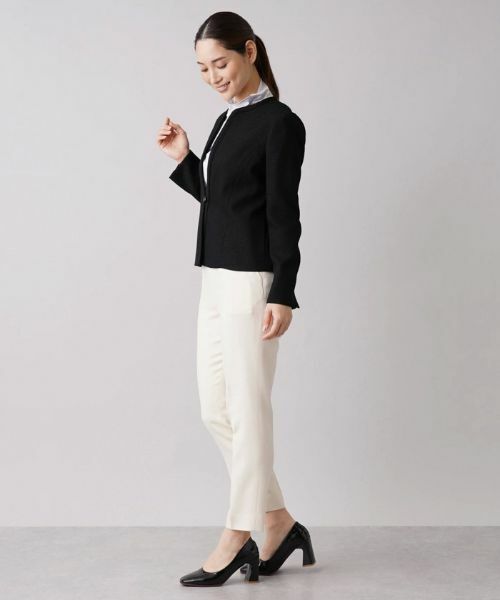 Leilian / レリアン テーラードジャケット | 【セレモニー】ツイードノーカラージャケット | 詳細14