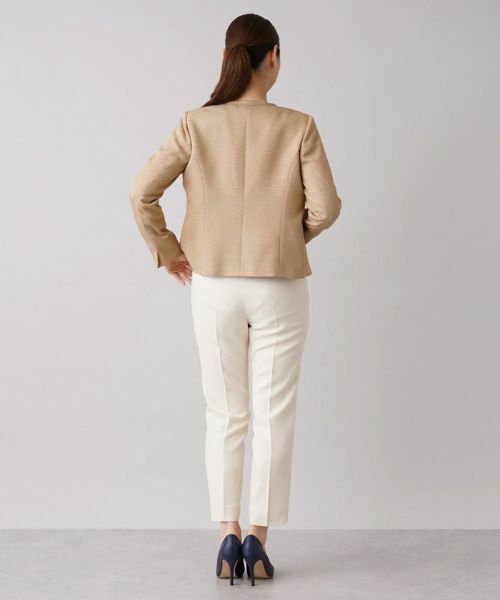 Leilian / レリアン テーラードジャケット | 【セレモニー】ツイードノーカラージャケット | 詳細3