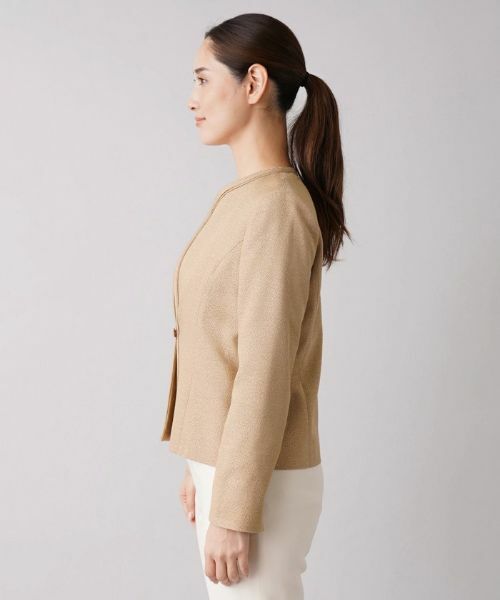 Leilian / レリアン テーラードジャケット | 【セレモニー】ツイードノーカラージャケット | 詳細5