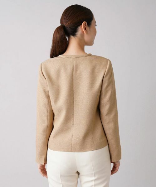 Leilian / レリアン テーラードジャケット | 【セレモニー】ツイードノーカラージャケット | 詳細6