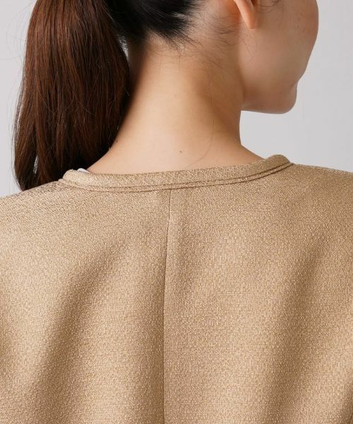 Leilian / レリアン テーラードジャケット | 【セレモニー】ツイードノーカラージャケット | 詳細8