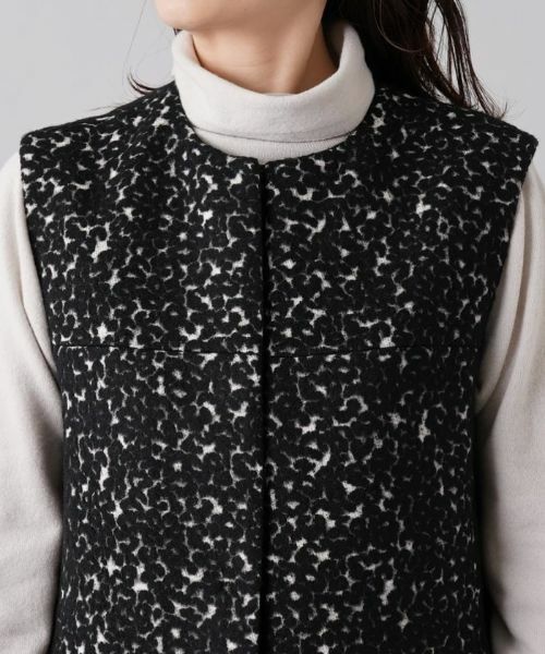 Leilian / レリアン テーラードジャケット | 織柄ロングベスト | 詳細7