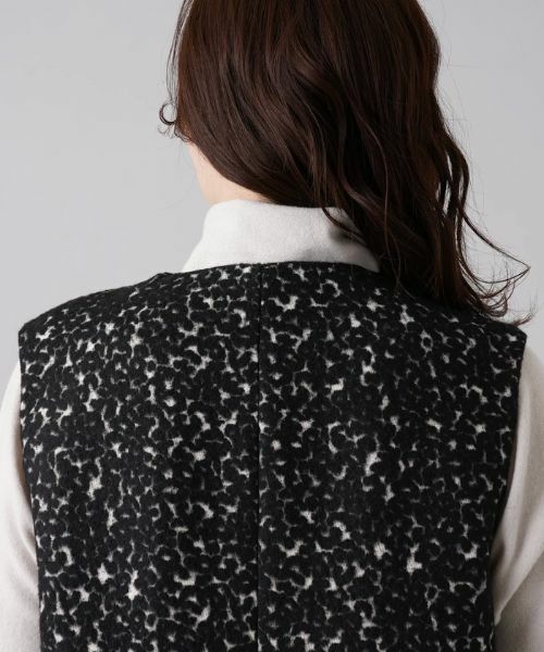 Leilian / レリアン テーラードジャケット | 織柄ロングベスト | 詳細8