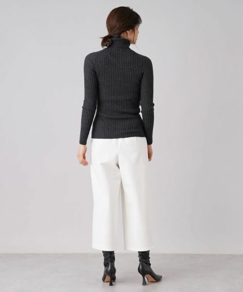 Leilian / レリアン その他パンツ | 【あったか素材】ワイドクロップドパンツ | 詳細3