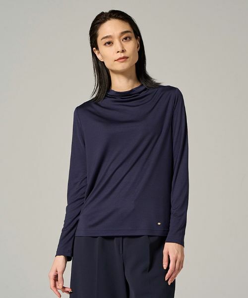 Leilian / レリアン カットソー | 【先行販売】ウォッシャブシルク長袖カットソー | 詳細1