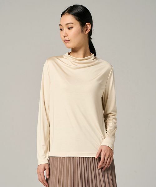 Leilian / レリアン カットソー | 【先行販売】ウォッシャブシルク長袖カットソー | 詳細3