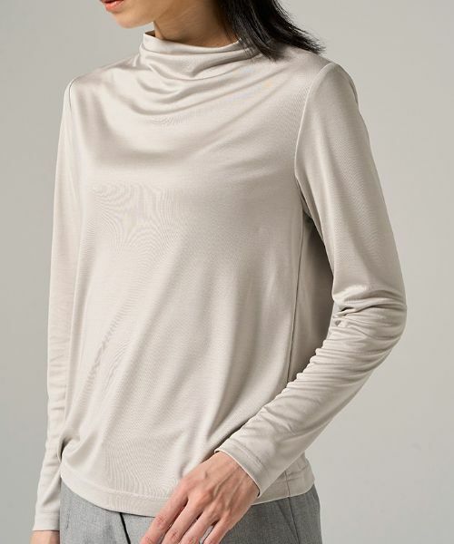 Leilian / レリアン カットソー | 【先行販売】ウォッシャブシルク長袖カットソー | 詳細7