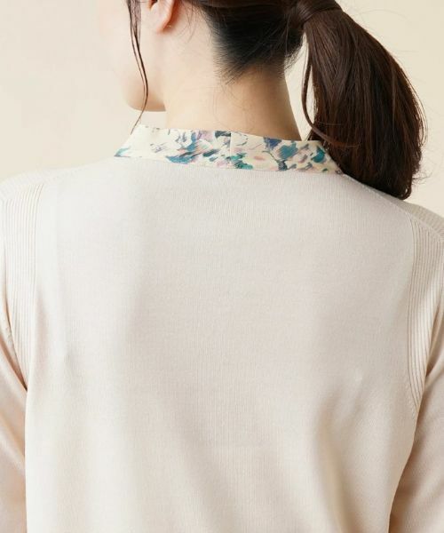 Leilian / レリアン ニット・セーター | ボタニカル柄ボウタイニット | 詳細12