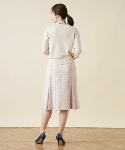 Leilian / レリアン ニット・セーター | ボタニカル柄ボウタイニット | 詳細7